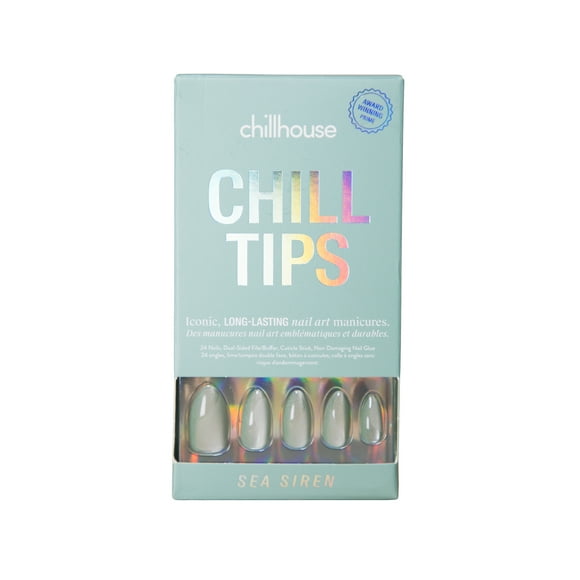 Chillhouse - Press Ons Tips Nails - Almond - Sea Siren - 30 Tips