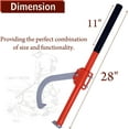 thumbnail image 6 of Can't Hook - Carbon Steel Wood Log Moving Tool with Fully Adjustable Hook & Rubber Grip Handle -28" Perfect Log Roller Tool for Loggers - Sawyers - Wood Workers & Firewood Enthusiasts Tool Box, 6 of 10