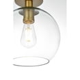 thumbnail image 5 of Living District Baxter 18 Inch Flush Mount Clear Shade in Satin Gold, 5 of 9