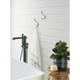 thumbnail image 4 of Amerock Vinland Transitional Double Prong Polished Nickel Wall Hook, 4 of 9