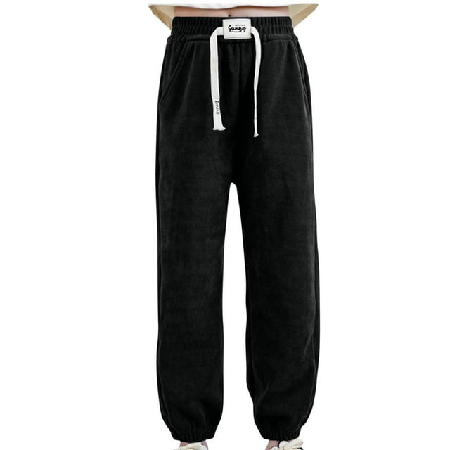 Odeerbi 2-12 Años Niñas Algodón Pantalones de Ejercicio Deportes Jogger Pantalones Verano Cintura Elástica Joggers