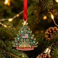 thumbnail image 7 of Christmas Ornaments,250 Anniversary Usa Merchandise,Vintage Christmas Tree Decorations,Personalized 250 Ornament Patriotic Christmas Ornaments,Hanging Decorations With 250 Design 3.15 Inch, 7 of 7