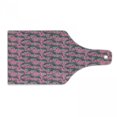 thumbnail image 1 of Pink Zebra Cutting Board, Zebras Pattern Wild Animal Hippie Indie Tropical Tones Pastel, Decorative Tempered Glass Cutting and Serving Board, Wine Bottle Shape, White Black Pink, by Ambesonne, 1 of 1