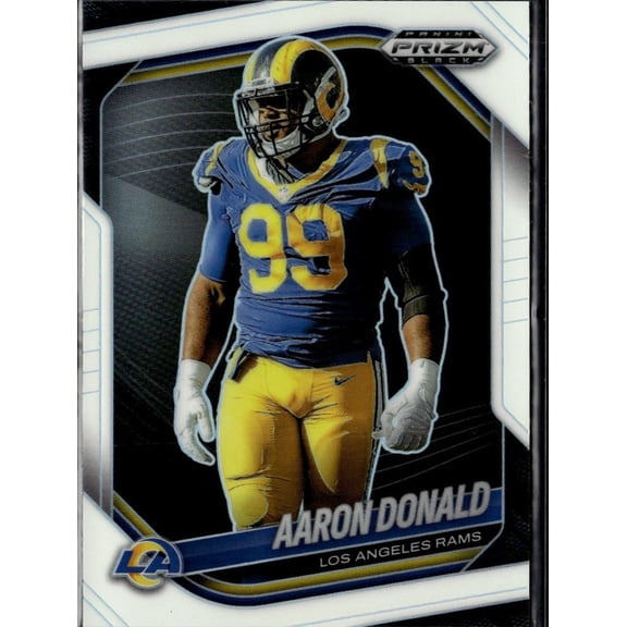 2026 Panini Prizm Black #78 Aaron Donald 074/175 Los Angeles Rams Football Card Los Angeles Rams NFL Football Trading Card