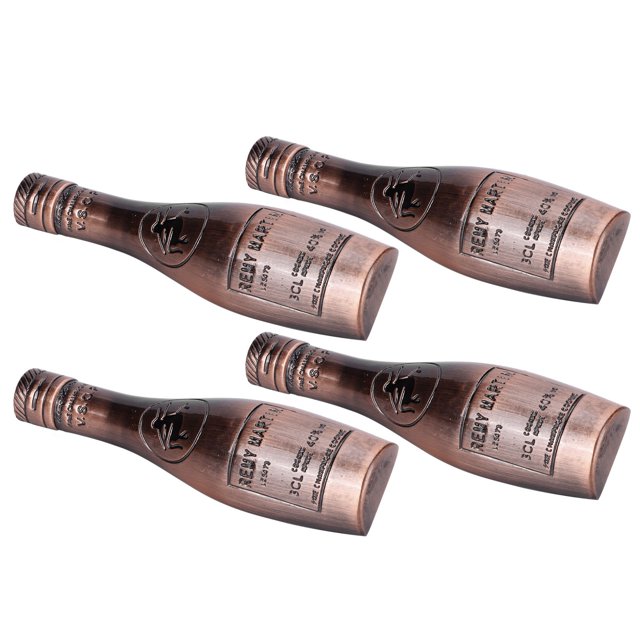 Wine Bottle Shape Handle,4 Set Door Handle Door Handle Locker Pull Handle Effortless Installation