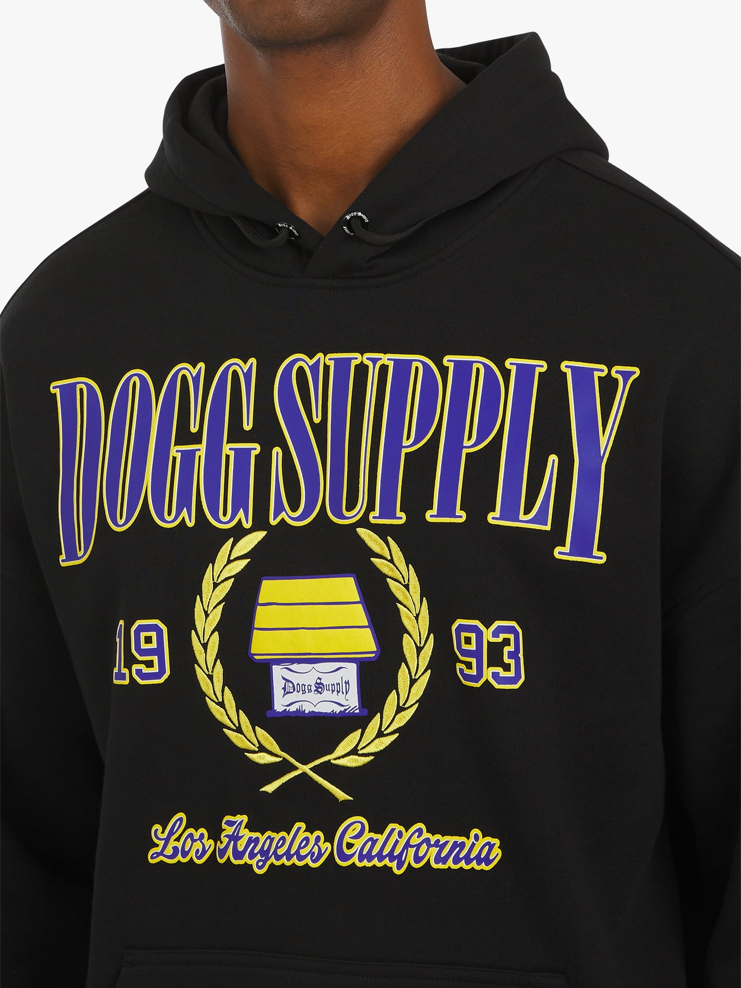 Dogg Supply by Snoop Dogg All-Gender Young Men's and Women's Collegiate Sweatshirt Hoodie, Sizes XS - 5XL