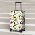 thumbnail image 2 of Lsque Penguins On The Beach Printed Luggage Cover, Travel Luggage Protector,Scratch and Dirt Resistant, Fits 18-32 Inch Luggage - X-Large, 2 of 9
