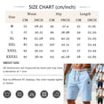 thumbnail image 2 of Uwinwear Men's Athletic Shorts Casual Classic Fit Drawstring Short Pants Summer Beach Casual Shorts with Elastic Waist and Pockets,Sky Blue,XXXL, 2 of 7