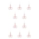 thumbnail image 2 of Soidarity Tijeras para cejas, accesorio para eliminar el vello del hogar, recortador de cejas práctico, pequeña herramienta de belleza para en Oro rosa 10Conjunto, 2 of 6