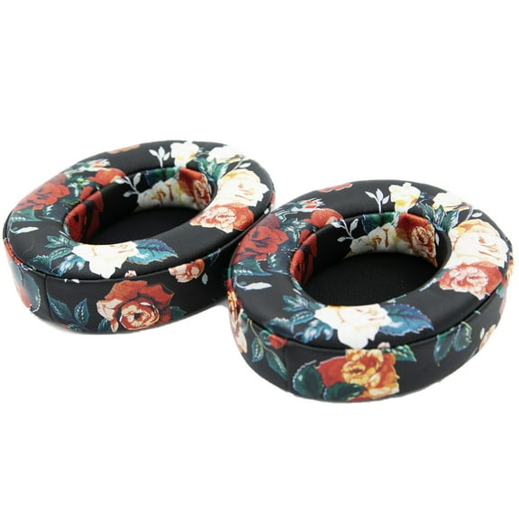MMOBIEL Earpads Replacement Compatible with Beats Studio 2 / Studio 3 - Wired/Wireless Over-Ear Headset Headphone Ear Pad Cushion - Soft Protein Leather Memory Foam - Flower
