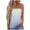 Grey, variant on Womens Workout Tops for Women Gradient Print Strapless Bandeau Casual Sleeveless Summer Vacation Loose Holiday Shirt Blouse Basic Shirts Tank Tops