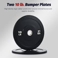 thumbnail image 4 of 10lb Bumper Plate Set 2" Olympic Weight Plates for Strength Training More 2 Pack, 4 of 8