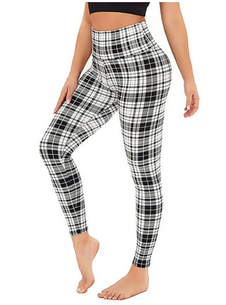 Leggings Depot High Waisted Plaid & Wild Print Leggings for Women-Full  Length-S650, Holiday Plaid, One Size at  Women's Clothing store