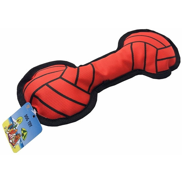 GoodPooch Durable Dog Bone Plush Toy Chewing Playing Pet Toy Bone Shape