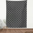 thumbnail image 3 of Geometric Rhombus Fabric by the Yard, Repeating Classic Motif with Monochromatic and Symmetric Design, Decorative Upholstery Fabric for Chairs & Home Accents, 3 Yards, Charcoal Grey White by Ambesonne, 3 of 4