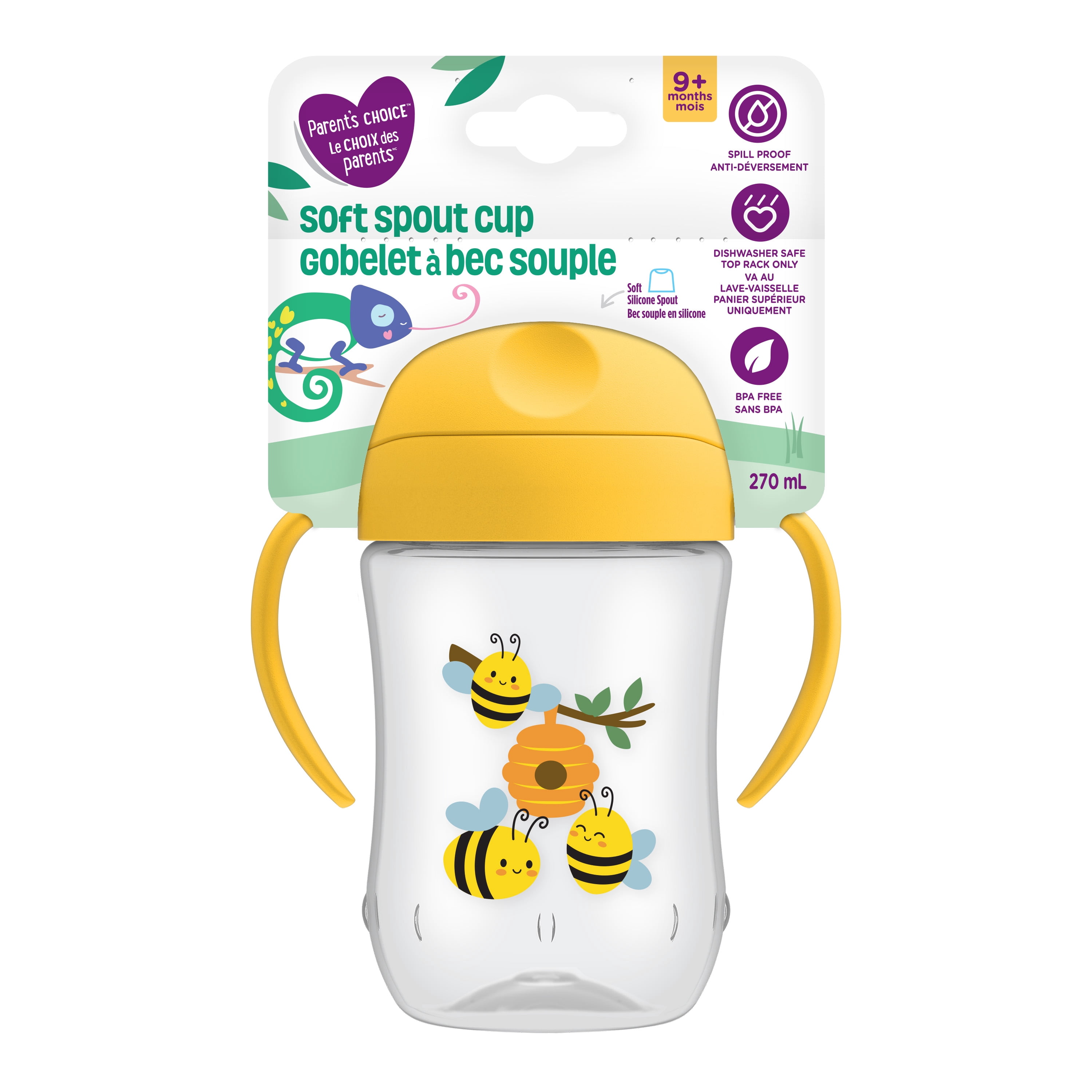 Parent's Choice Soft Spout Cup with Handles, 9 months +, 270ml
