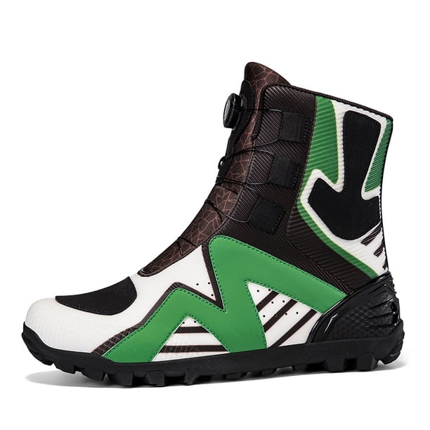 Botas De Moto Y Zapatos De Moto Para Todas Las Estaciones Para Hombre Y Mujer,Negro verde,44