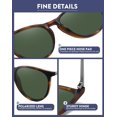 thumbnail image 4 of Gafas de sol WOWSUN Retro 2024 redondas polarizadas UV400 para mujer, 4 of 6