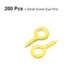 thumbnail image 3 of 200uds Pequeño Tornillo Ojo Pasadores Ganchos Mini Ojales Tornillos Roscados, 4x8x1mm Autorroscante Tornillo para Joyería Fabricación Accesorios Bricolaje Artesanía, Amarillo Unique Bargains alfileres de ojo para hacer joyas, 3 of 5