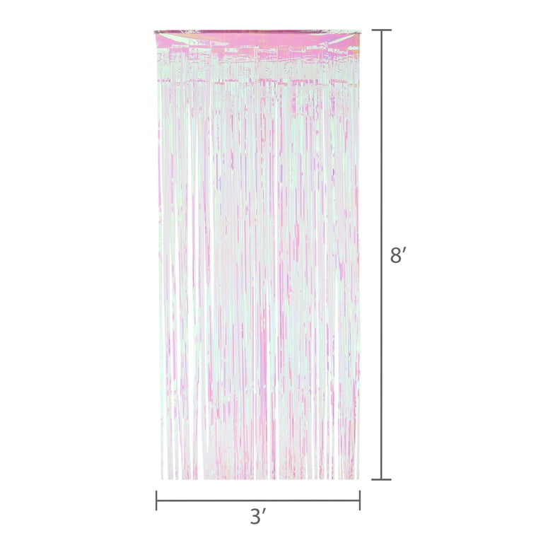 Way To Celebrate Iridescent Foil Door Curtain, 8' x 3' photo 3
