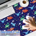 thumbnail image 2 of Long Mouse Pads for Desk,Colorful Dinosaurs Clouds Trees Pattern Desk Mats on Top Of Desks, Desk Mouse Pad Extra Large with 3mm Non-Slip Base and Stitched Edge for Gaming,Office,Work,Home 47.3"x23.6", 2 of 6