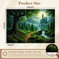 thumbnail image 3 of Wallpaper Castle Forest Waterfall Bridge Peel and Stick Wall Murals 100"H x 144"W Removable PVC Wall Paper Self-Adhesive Wall Paintings Art Decor for Bedroom Living Room, 3 of 7