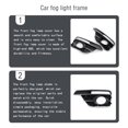 thumbnail image 1 of 1 Pair Front Fog Light Covers Car Exquisite Classic Automotive Lamp Frame Automotive Lighting Accessory Vehicular Equipment Replacement for Beetle 16-19 Left, 1 of 6