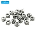 thumbnail image 3 of Unique Bargains Adaptateurs de Filetage Manchon Réducteur Écrou 20 Pcs M8x1.25 Mâle à M4x0.7 Femelle Insert de Réparation Écrou 6mm, 3 of 7