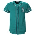 thumbnail image 2 of MLB Seattle Mariners Youth Primary Color Synthetic Jersey, 2 of 3
