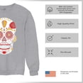 thumbnail image 6 of Kansas City Sugar Skull Crewneck Sweatshirt KC Die-Hard Football Fan Tailgating, 6 of 7