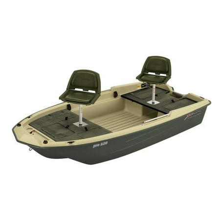 Sun Dolphin Pro 120 2-Man Fishing Boat, Padded Swivel Seats (Best Jon Boat For Duck Hunting)