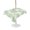 Mint, Sage Green, Emerald, Pear White, variant on Outdoor Tablecloth with Umbrella Hole for Patio/Picnic/Party/Camping, Blue Ferns Waterproof Table Cloth Square Cover Washable, Spring Summer Botanical Leaves (60"x 60")