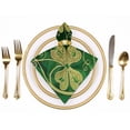 thumbnail image 2 of Shangniulu St Patrick's Day Beautiful Shamrock Clover Cloth Napkins, Soft &amp; Comfortable Polyester Dinner Napkin for Family, Restaurant, Parties 6 PCS, 2 of 7