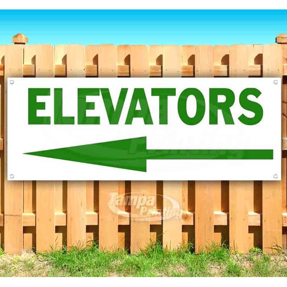 Elevators 13 oz Vinyl Banner With Metal Grommets