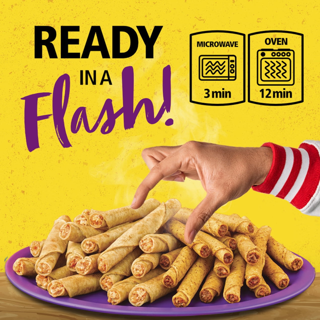 Jose Ole Chicken & Cheese Flour Taquitos, Frozen Mexican Food, 45 oz, 30 Count