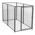 Lucky Dog Welded Wire Outdoor Kennel, Black, 10'L x 5'W x 6'H