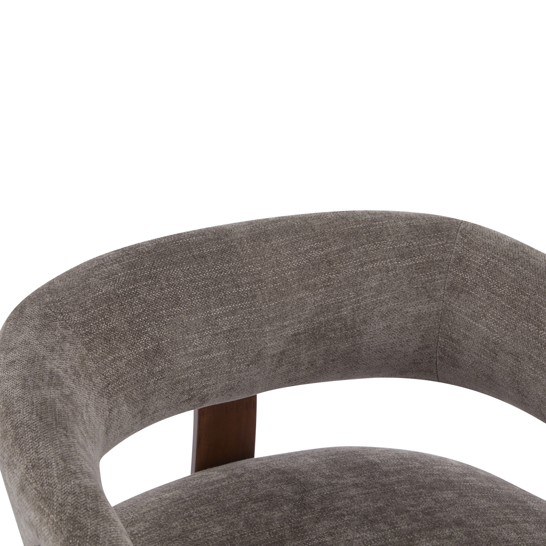 Christopher Knight Home 31.5" Modern Upholstered Accent Armchair with Curved Wood Legs, Brown, Set of 2