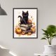 thumbnail image 4 of Pintura de diamante 5D DIY, taladro redondo completo, Kit de gato de Halloween, decoración del hogar, 40x50cm, 4 of 9