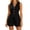 Black, variant on Women's Summer 2 Piece Outfits Sleeveless Matching Sets Button Down V Neck Vest Waistcoat and Pockets Shorts Purple,S