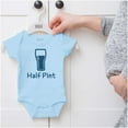 thumbnail image 5 of Half Pint Milk Bottle Humor Dad Joke Romper Boys or Girls Infant Baby Brisco Brands 12M, 5 of 6