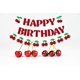 thumbnail image 2 of Guirnalda de papel PLAP Feliz Cumpleaños con cerezas, decoración roja para fiesta, 2 of 3