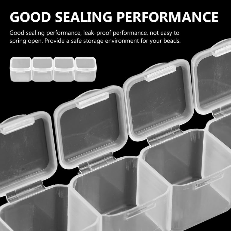 Large Adjustable Compartment Bead Storage Box with Handle by Bead Landing™