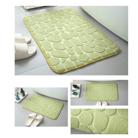 Birdeem Tapis de Douche Tapis de Douche Antidérapant Anti-Moisissure Tapis de Baignoire Antidérapant Tapis de Douche Antidérapant Tapis Exfoliant pour les Pieds de Douche Tapis de Bain Antidérapant pour Personnes Âgées Tapis d'Entrée Épaissi en Velours Corail Gaufré Tapis de Sol