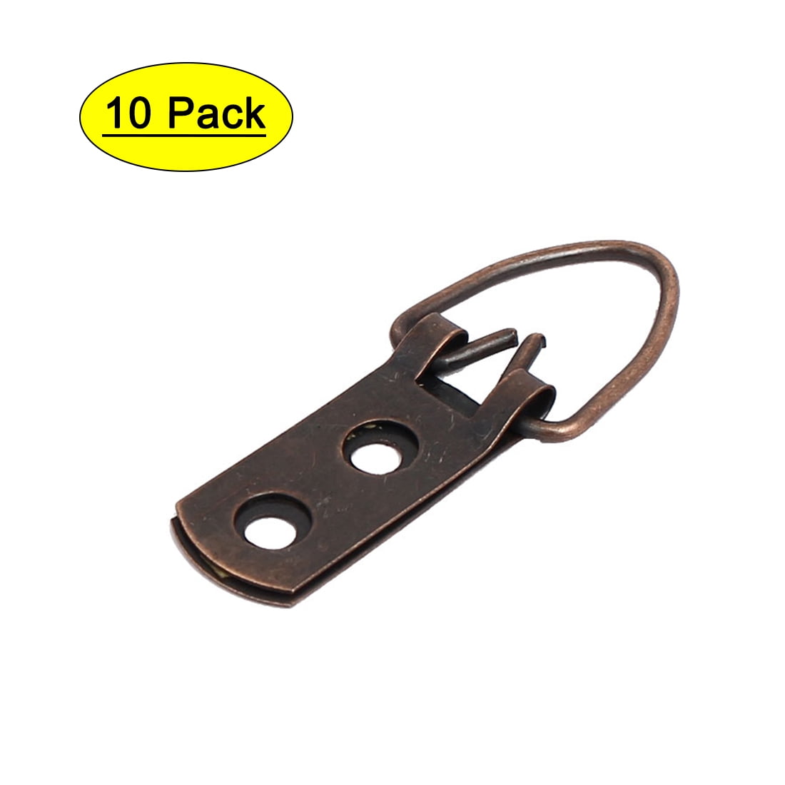 NEW BOX 100  Heavy Duty Strap Hanger Picture Frame 3 Hole Brass 