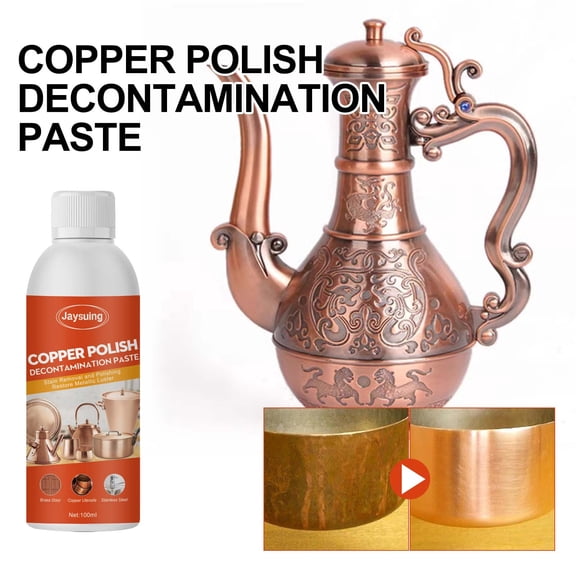 KOYPTL Brass Brass Cleaner, Brass Cleaner and Polish, Copper Cleaner and Polish, Brass Cleaner and Polish Spray, Copper Cleaner and Polish for Pots and Pans, Solution for Antiques Pots Pans Sinks