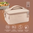 thumbnail image 3 of Bentgo Heat - Electric Lunch Bag & Food Warmer for Reheating Meals in Car, at Work & More - Heated Lunch Box Warmer for Adults, Students & Shift Workers, 12V/24V Auto & 120V Wall Cords (Sand), 3 of 7