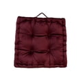 thumbnail image 1 of Yuarrent Almohada de piso cómoda y de apoyo de poliéster para una almohada de cojín de tatami que se sienta relajada Conjuntos de muebles de dormitorio vino rojo 42*42 cm (espesor 10 cm), 1 of 6