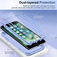 thumbnail image 3 of LeYi for iPhone 8 Plus Case, iPhone 7 Plus Case with [2 x Tempered Glass Screen Protector], Full-Body Shockproof Soft Cute Silicone Protective Phone Cover Case for iPhone 6s/6 Plus, Violet, 3 of 8