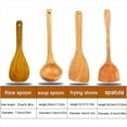 thumbnail image 2 of 8 Piezas Cuchara Pala de Madera EspáTula Larga de Arroz Antiadherente de Madera Cocina Utensilio de Cocina Juegos de Herramientas para FreíR una Mano, 2 of 8