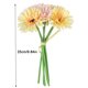 thumbnail image 2 of Ramo de flores artificiales Paquete de flores de simulación Paño de ceremonia de boda Decoración floral falsa, Amarillo champán Inevent HA7391-04B, 2 of 2